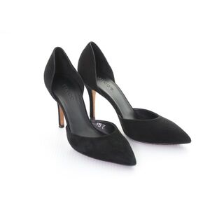 Vince Black Suede D’Orsay Pointy Toe Stiletto Pumps Shoes Womens 7.5M/38EU Italy